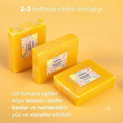 Limon, Zerdeçal ve Kojik Asitli Aydınlatıcı Sabun
