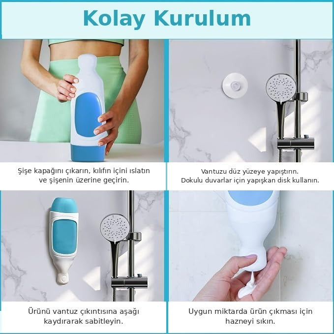 Matflow Duvara Monte Silikon Şampuan Dispenseri