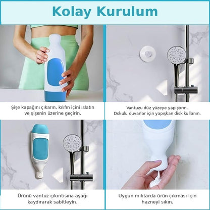 Matflow Duvara Monte Silikon Şampuan Dispenseri