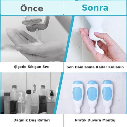 Matflow Duvara Monte Silikon Şampuan Dispenseri